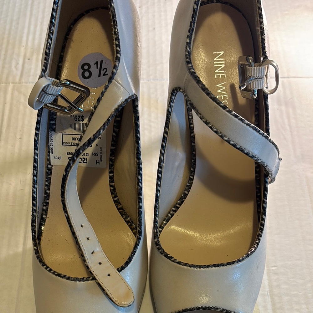 Nine West Women's Cream Mary Jane Shoes